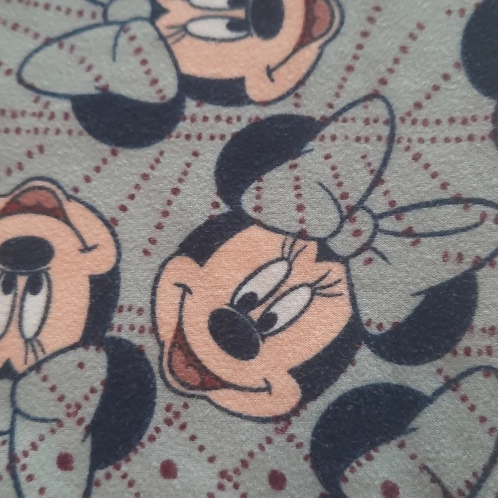 LuLaRoe Disney Minnie Mouse Kids Leggings Gray Pink L/XL